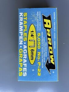 Arrow 224 P22 Staples 1/4&#034; 5050/box New pack