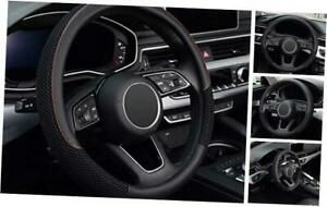 Steering Wheel Cover, Universal 15 inch, Microfiber Leather Viscose, Black