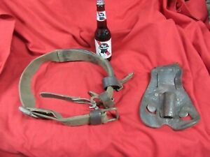 Vtg Bethlehem Steel,Ironworker&#039;s Bridge Belt,1964,Small Size~GD+#BS8.27.21