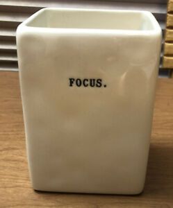 Rae Dunn FOCUS Pen Pencil Holder Desk Organizer