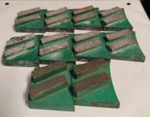 Lot of 10 Trapezoid Grinding Shoe Disc Plate 30/40 Grit
