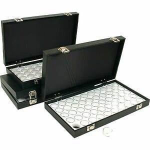 150 Gem Jars White Display Tray Gemstone Travel Case