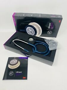 3M Littman Classic III Monitoring Stethoscope, Caribbean Blue Tube, 27 inch,5623