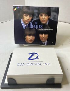 The Beatles Vintage 1998 Official Year in a Box Desk Calendar Open Box