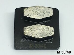 3-Pack: HUSQVARNA Diamond 2 Segments Grind Polish pad Medium Bond 30 Grit