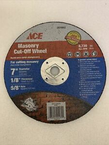 ACE 2079952, 7&#034; x 1/8&#034; x 5/8&#034; Type 1 Masonry Cut-Off Wheel