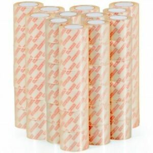 36 Rolls 3&#034; x 55 Yards Carton Clear Sealing Tape