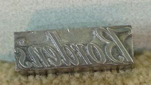 *OLD* Borden&#039;s Dairy metal stamping Die Printing block