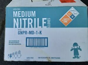 Nitrile Gloves 70% Thicker, 10 boxes, 100 count per box, size Medium, NEW