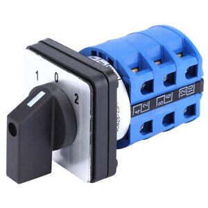 BERM Universal Changeover Switch 690V 25A 3 Position Selector Switch Cam