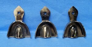 Set of 3 Dentsply Caulk Rim-Lock Metal Impression Trays, Upper15.