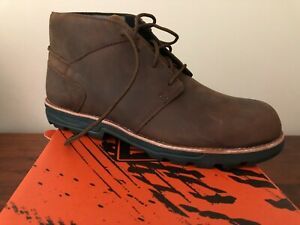 Worx by Redwing Men&#039;s Chukka Safety Boot Size 11 Wide Brown Leather Steel Toe