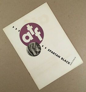 1941 ATF American Type Founders SPARTAN BLACK, ITALIC Font Specimen Booklet Book