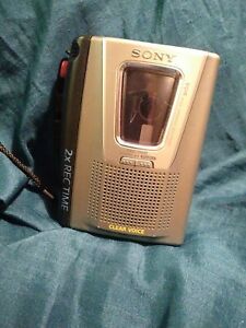 Sony TCM-20DV Cassette-Corder 2X Rec Time VOR Voice Operated Recording Portable