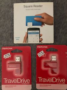 NEW Card Reader PLUS 2 Travel 8GB Thumb Drives BUNDLE
