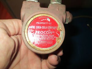 PROCON CARBONATOR PUMP COCA COLA CO2 C01504M EE10 Vintage Brass 1980&#039;s + 3 Hoses