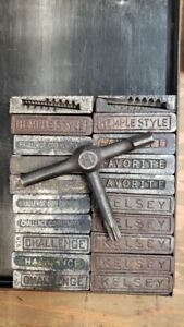 Vintage Assorted Quoins and Key #2