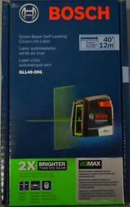 Bosch GLL40-20G Green Beam Self-Leveling Cross-Line Laser  NEW AND SEALED