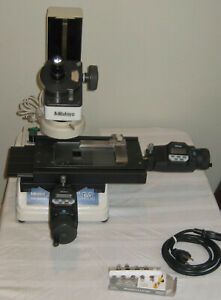 Mitutoyo Toolmakers Microscope USED TM510 176-809A + Digital Micros + Ring Light