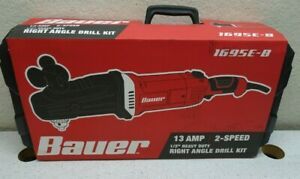 BAUER 13 Amp 2-Speed 1/2 In. Heavy Duty Right Angle Drill Kit