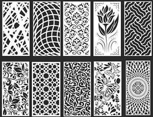 DXF-CDR of PLASMA LASER &amp; ROUTER Cut -CNC BEST 10 PANEL ITEMS