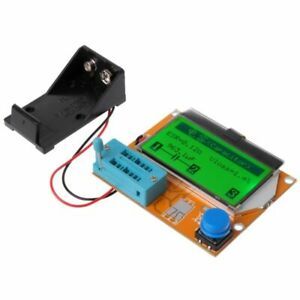LCD Digital Transistor Tester Backlight LCR-T4 ESR Diode Triode Capacitance 9V