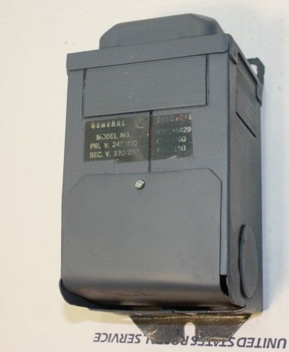 General electric dry type transformer 9t51y6429 pri. v.240/480v sec. v 120/240 for sale