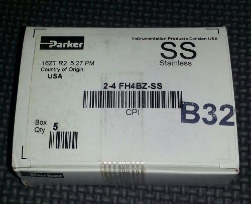 PARKER CPI THERMOCOUPLE CONNECTOR PART NO. 2-4 FH4BZ-SS BOX QTY 5