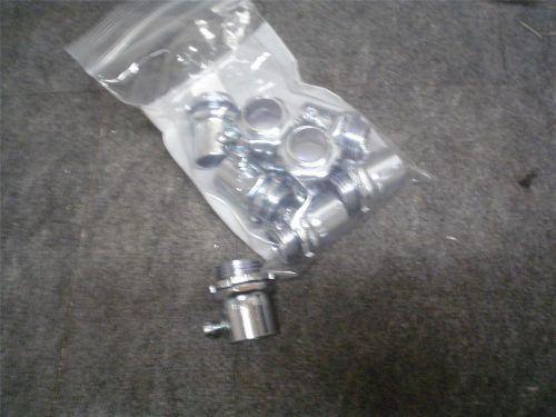 1/2&#034; steel condiut connector fitting 8 ct lot
