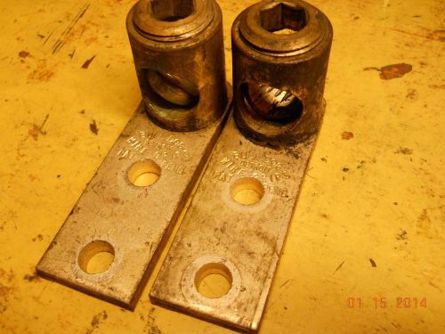 Mechanical lugs 500mcm lot of 2 copper for sale
