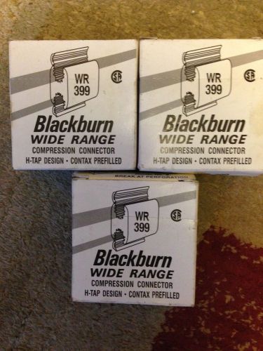 Blackburn Wide Range WR 399  H Tap Compression Connectors lot of 3