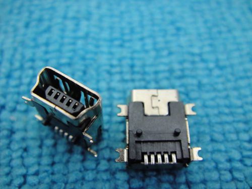 30 usb type-a mini 5-pin female smt pcb mount jack (c183) li for sale