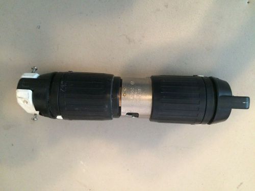 Hubbell cs-8365c 50 amp twist-lock plug 250vac, 3pole, 4 wire, 3 ph. male/female for sale