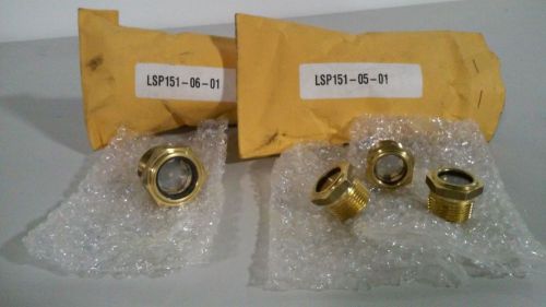 Lot of 3 LSP152-05-01 and 1 LSP151-06-01 Gage Sight Plugs Lo PSI
