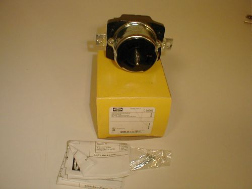 Hubbell twist-lock cs6369 receptacle 50 a 3 pole 4 wire  new new new for sale