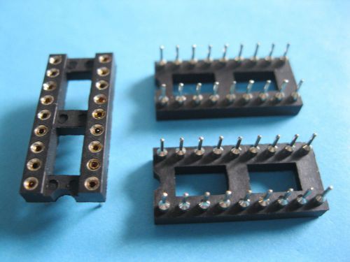 260 x IC Socket Adapter Round 18 Pin headers &amp; (IC) Sockets Pitch 2.54mm 7.62mm