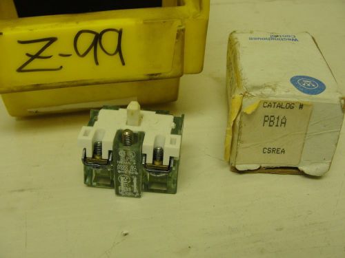 New box open, westinghouse normally open contact block pb1a for sale