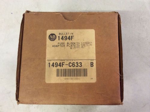 Allen bradley 1494f-c633 adapter kit 30 amp 600 v ac fuse holder 1494fc633 1494f for sale