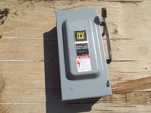 Square D General Duty Safety Switch 100 AMP 240 Vac