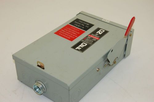 GE Safety Disconnect Switch TGN3322R, 60A, 240VAC, 250VDC