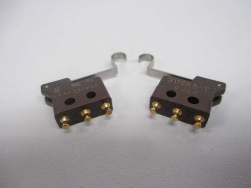 LOT 2 NEW HONEYWELL MICRO SWITCH 311SX5-T SNAP ACTION SWITCH D229460