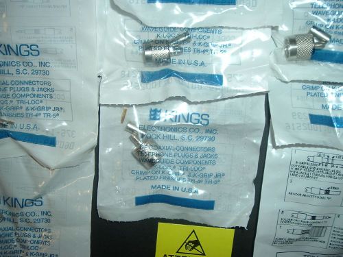375-14-9 KINGS COAXIAL CONNECTOR LOT OF 20 NEW UNITS SEALED PACKAGE