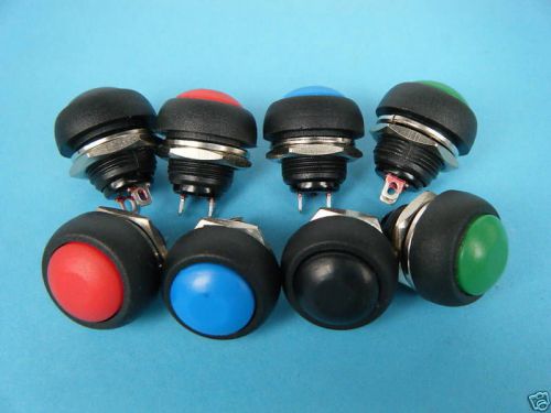 4xred/green/blue/black 3v/6v/9v/12v/24v/110v/240v push button car switch,c33 for sale