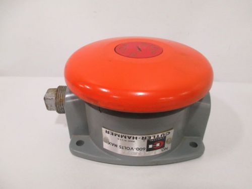Cutler hammer 10251h28a 3/4in npt mushroom pushbutton 600v-ac d258348 for sale