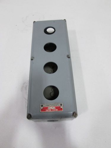 WESTINGHOUSE 4-HOLE PUSHBUTTON 10-1/4X3-1/2X2-3/8IN ENCLOSURE D379391