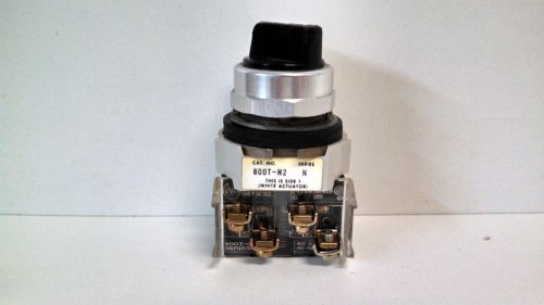 GUARANTEED! ALLEN-BRADLEY 2-POSITION SELECTOR SWITCH 800T-H2 800TH2 SER. N