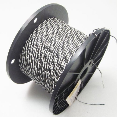 970&#039; interstate wire wpa-2207-0/9 22 awg black/wht wire hook up stranded for sale
