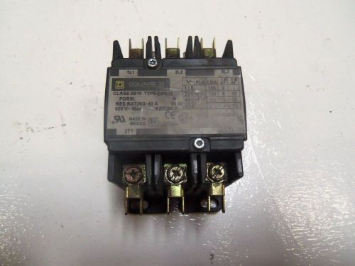 SQUARE D 8910-DPA33-V02 CONTACTOR *USED*