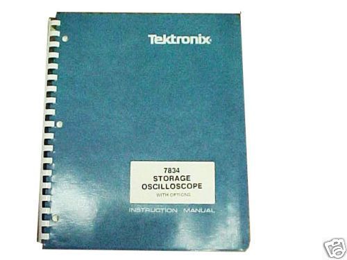 Tektronix 7834 instruction manual for sale