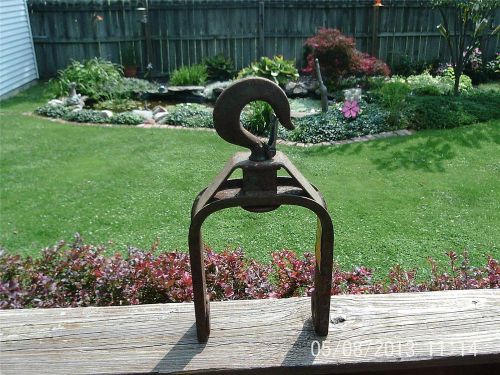Greenlee # 650 6&#034;  cast iron hook cable puller steam punk light hanger no wheel for sale